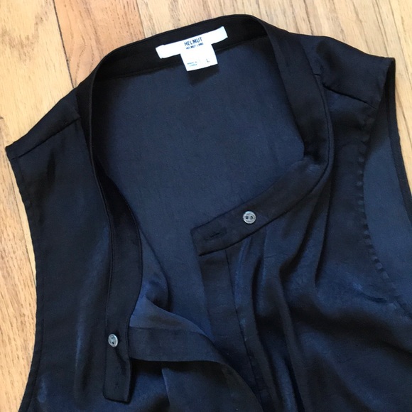 Helmut Lang Sleeveless Button Down Blouse - Picture 3 of 8